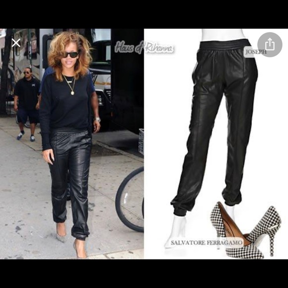 Joseph Pants - Joseph “Mara” Leather Joggers Sz. 38